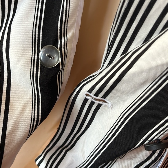 Like new Forever 21 black, and white striped double breasted jacket - Picture 10 of 14